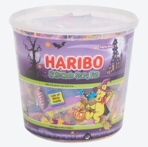 Haribo Scary Fun Żelki Owocowe Mix smaków Mini Paczki Dynia Halloween 800g