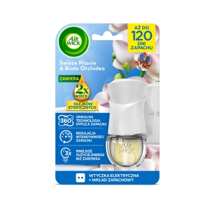 Air Wick wtyczka elektryczna + wkład świeże pranie biała orchidea 19ml