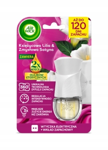 Air Wick wtyczka elektryczna + wkład księżycowa lilia zmysłowa satyna 19ml