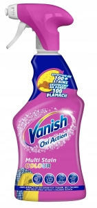 Vanish odplamiacz spray do tkanin kolorowych miejscowy Oxi Action 500 ml