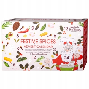 Kalendarz Adwentowy SPICE WHITE – 25 Saszetek English Tea Shop 125 g