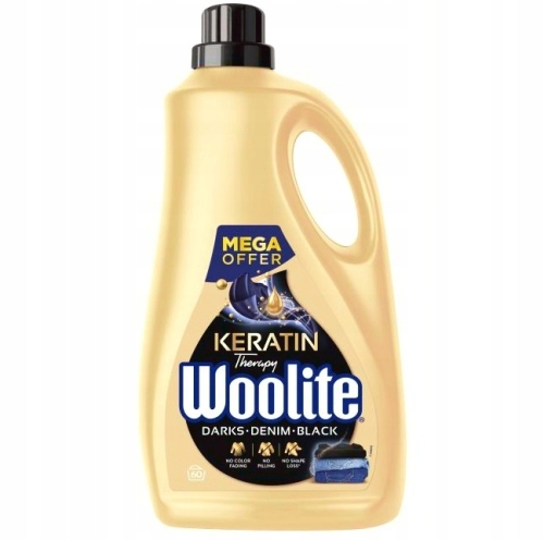 Woolite Płyn do prania czarnych tkanin jeansów Dark Keratin 3,6L