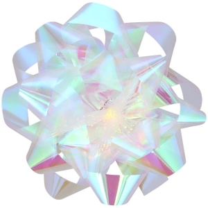 Kwiatek kokardka z lampką LED 9 x 6 cm