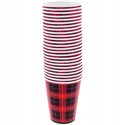 Papierowe kubki 200 ml 60 sztuk Kratka.jpg