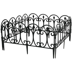 Ogrodzenie płotek ogrodowy 60 x 30 cm 4 sztuki