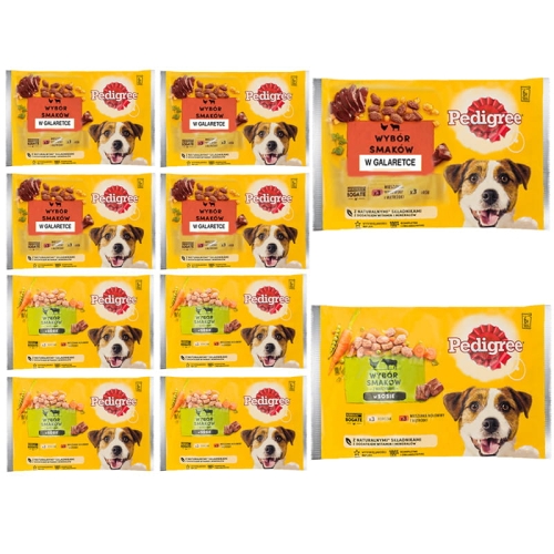 Mokra karma PEDIGREE Adult dla psów w sosie mix saszetka 60x100g.jpg