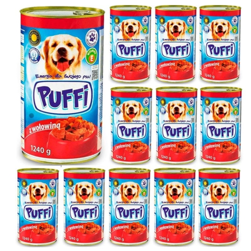 Karma mokra dla psa PUFFI z wołowiną puszka 1240g  (2).jpg