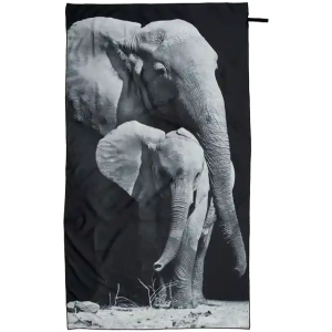 Ręcznik plażowy z mikrofibry 180 x 100 cm słonie