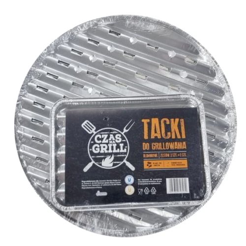 Zestaw tacek na grilla Okrągłe i Prostokątne Czas na Grill 6 szt..jpg