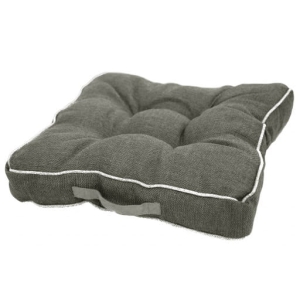 Poduszka na krzesło ogrodowe miękka 39 x 39x8 cm szara