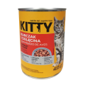 Karma mokra dla kota Kawałki w sosie z kurczakiem i cielęciną 415g Kitty.png
