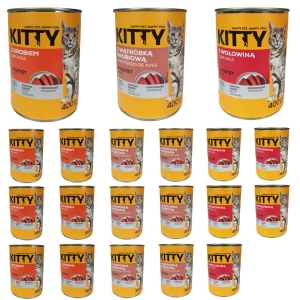 Karma mokra dla kota Pasztet Mix 20x400g Kitty
