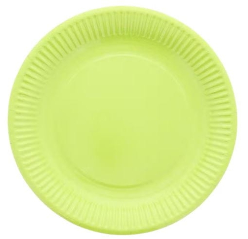 Papierowe talerze do grillowania 10 szt. Zielone.JPG