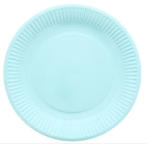 Papierowe talerze do grillowania 10 szt. Niebieskie