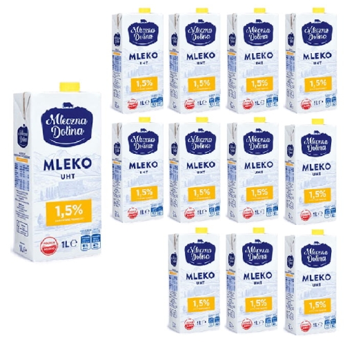 Mleko UHT 1,5% Polskie Mleczna Dolina 12 x 1L.jpg