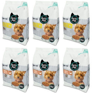 Karma sucha dla psa Małe rasy Mix  6x1,5 kg Activ Pet