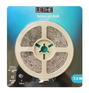 Taśma LED RGB LETHE 3m 7,5 W 4 Kolory 