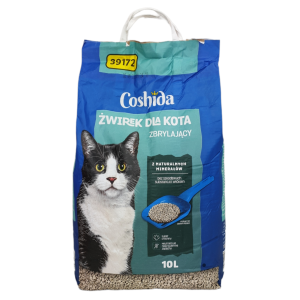 Żwirek Bentonitowy Zbrylający dla kota Coshida 10 L
