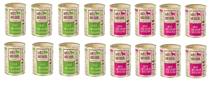 Maxi Natural Karma mokra dla psa MIX smaków Jeleń wołowina Indyk wołowina 16 x 400g