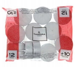 Podgrzewacze świeczki  Candra 12 szt 10h  tealight