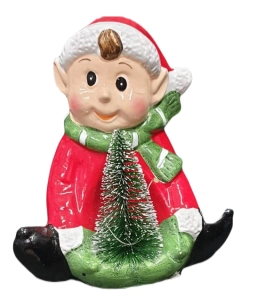 Figurka świąteczna Elf z oświetleniem LED