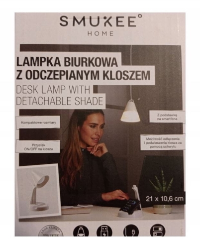 Lampka biurkowa z odczepianym kloszem Smukee (1).JPG