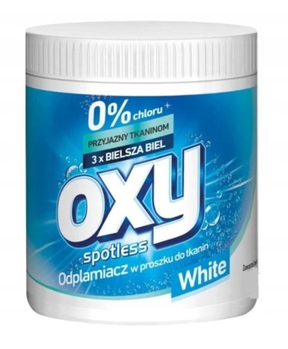 Oxy Spotless White odplamiacz w proszku do białego 730g.JPG