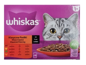 Mokra karma dla kota kawałki w sosie  WHISKAS  12x85 g