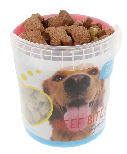 Przekąski dla psa wołowina Bites Mr. Goodlad 500g.png