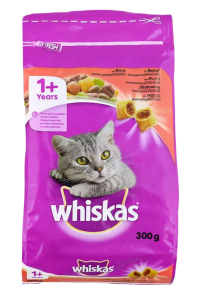 Sucha karma dla kotów Whiskas wołowina 300g 