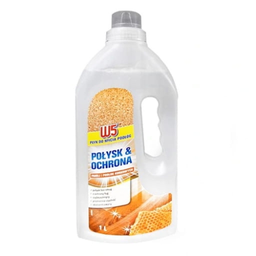 Płyn do Mycia podłóg Paneli  W5 Połysk i Ochrona 1L.jpg