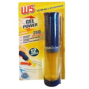 W5 Żel do WC z aplikatorem krążek żelowy Lemon 12 aplikacji 