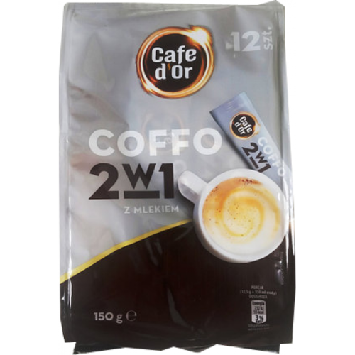 Kawa rozpuszczalna Coffo 2w1 z Mlekiem Cafe d’Or 150 g 12 szt.