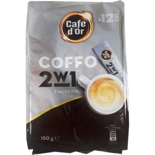 Kawa rozpuszczalna Coffo 2w1 z Mlekiem Cafe d’Or 150 g 12 szt.
