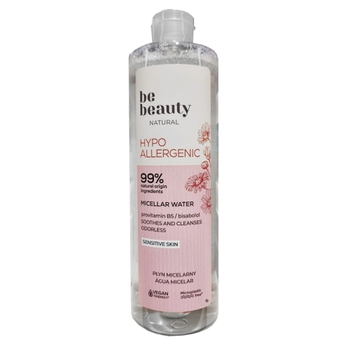 Płyn Micelarny do demakijażu BE BEAUTY 400 ml skóra wrażliwa.jpg