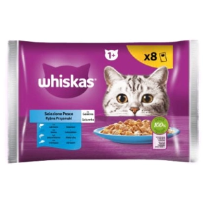 Mokra Karma dla kota WHISKAS® Rybne Przysmaki w galaretce 8 x 85g