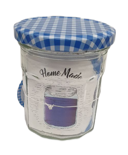 Szklany słoik na przetwory Ø 8,5 x 9,5 cm niebieski (1).png