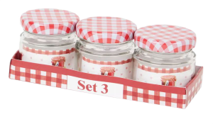 Małe słoiki na dżem 3 sztuki