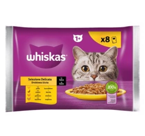 Mokra Karma dla kota WHISKAS® Drobiowa Uczta w sosie 8x85g 