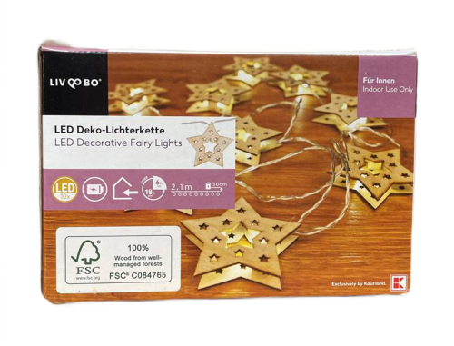 Dekoracyjny łańcuch świateł LED gwiazdki ze sklejki LIV&amp;BO.png