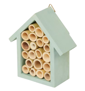 Hotel Domek dla owadów drewniany zielony 11x10 cm 
