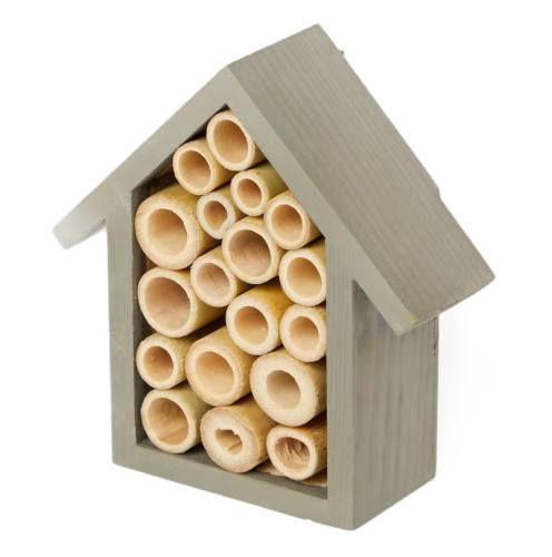 Hotel Domek dla owadów drewniany szary 11x10 cm.png