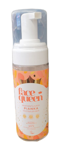 Face Queen rozświetlająca pianka oczyszczająca Vegan 150 ml.png