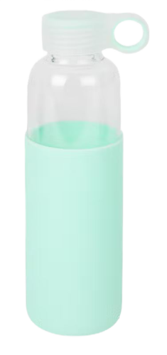Butelka bidon na wodę silikonowym pokrowcem zielona 550 ml.png