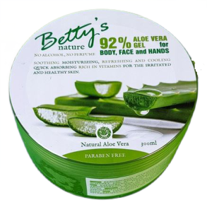 Betty's nature  Aloesowy żel kojący 92% aloesu 300 ml