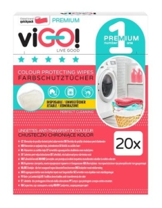 viGO! Chusteczki do prania chroniące kolor 20 sztuk