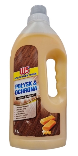 W5 płyn do mycia podłóg parkietu połysk i ochrona 1L.jpg