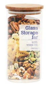 Pojemnik Słoik do żywności na zapasy Ø 10 x 19 cm 1 litr