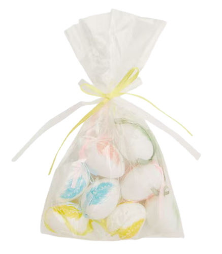 Ozdobne Jaja wielkanocne w woreczku 8 sztuk kolorowe.png