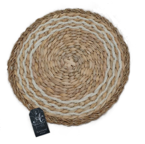 Pleciona podkładka na stół pod talerz naturalna 38cm
